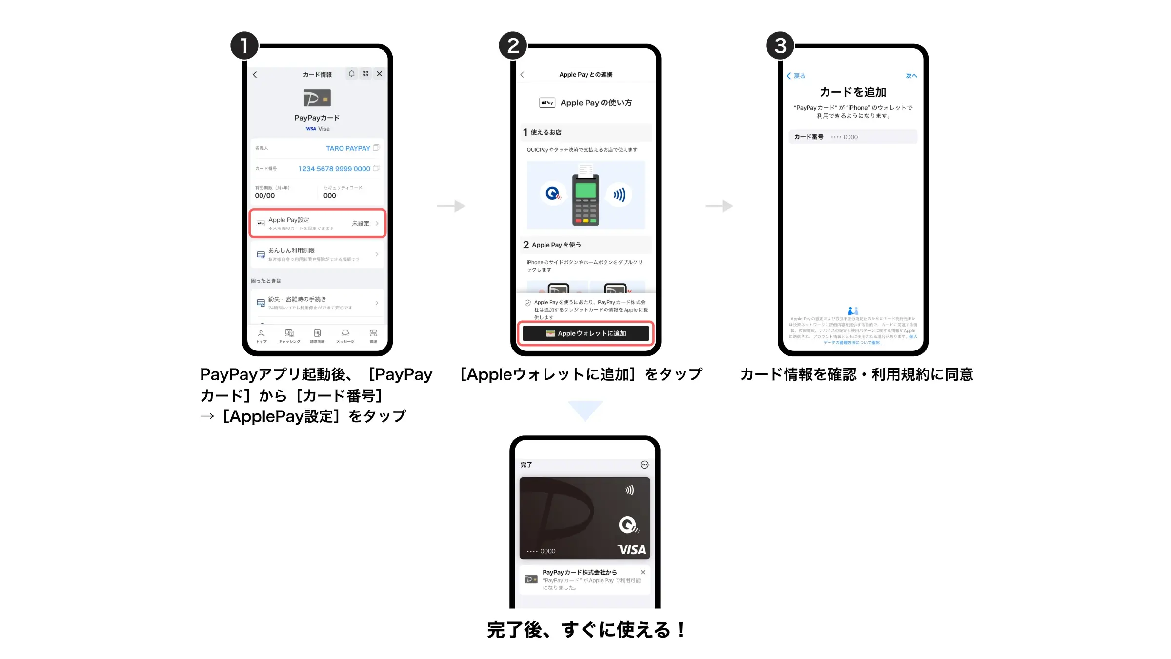 PayPayカード（ペイペイカード）を最短1分でApple Payへ設定可能に！2024年5月からPayPayアプリ内で完結