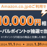 Amazon.co.jpで三菱UFJカードがお得！2025年1月31日（金）まで最大10,000円相当のポイント当たる