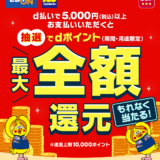 エディオン・100満ボルト 最大全額還元キャンペーンが開催中！2024年9月1日（日）まで【d払い】