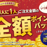 ECカレント 全額ポイントバックキャンペーンが開催中！2024年5月1日（水）から ※終了日未定【会員限定】